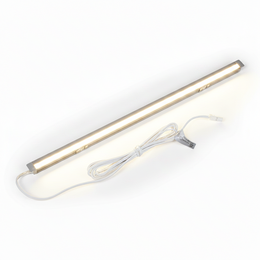 Recessed Anti-Glare LED Light Strip | 10 Feet Solder-Free Cuttable Cabinet Lighting | Titanium Grey
