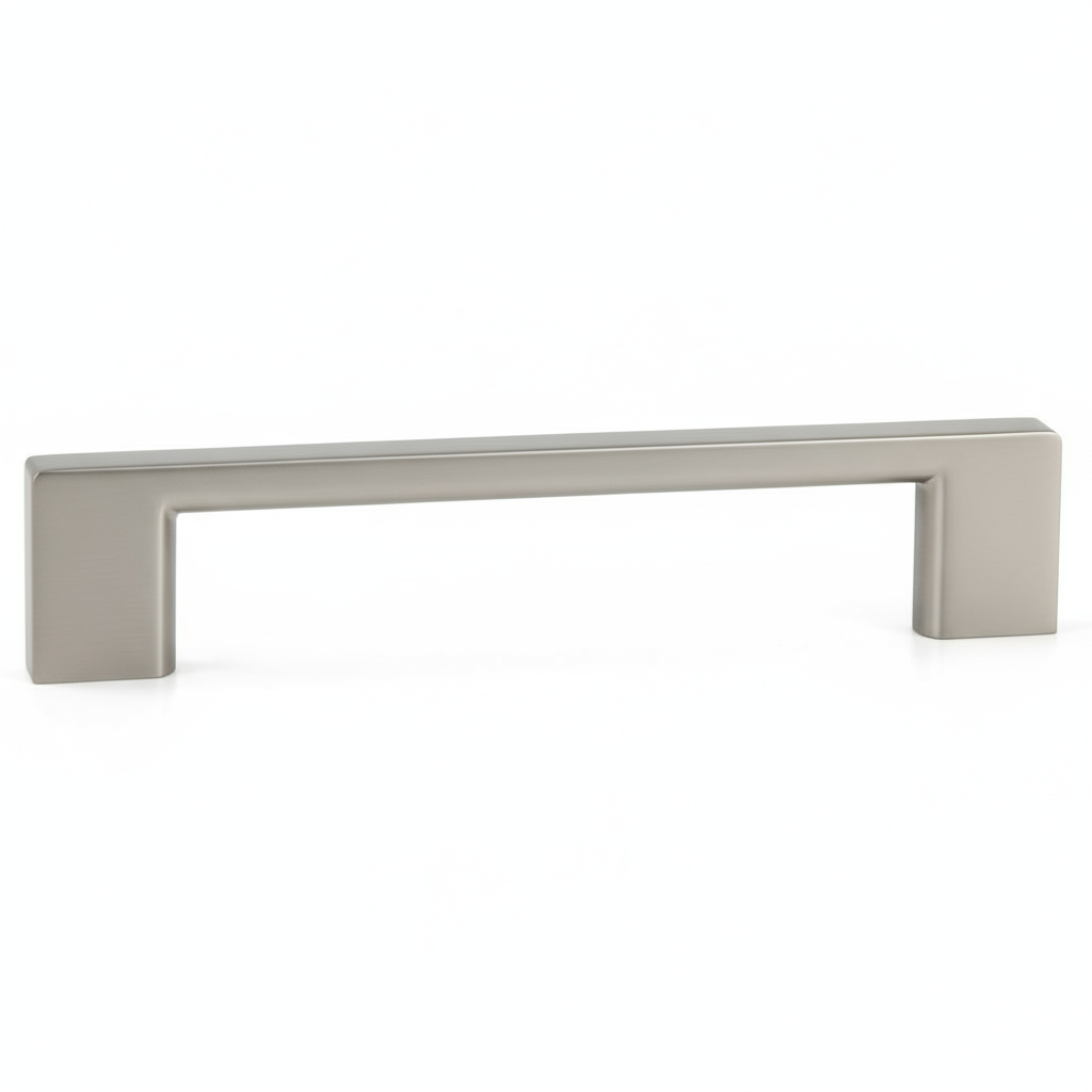 Silverline A2037 | Centers 5-1/16 in. Solid Thin Square Bar Pulls in Satin Nickel
