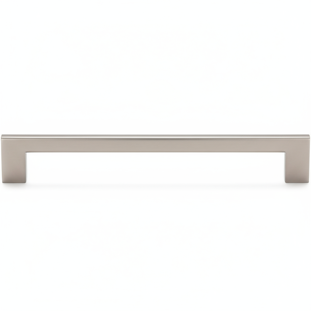 Silverline A2160 | Centers 7-9/16 in. Sleek Essentials Solid Bar Pulls in Satin Nickel