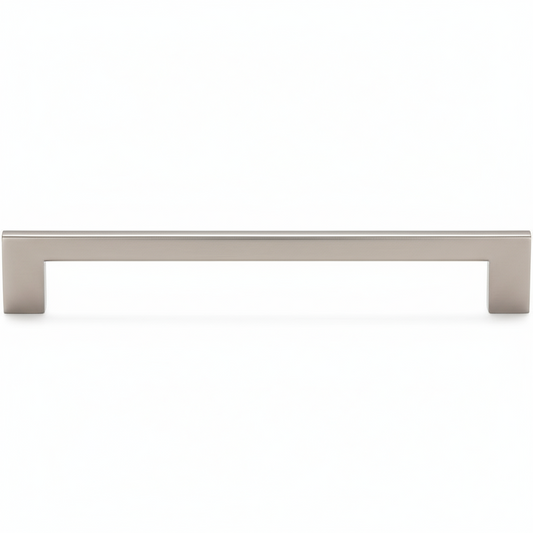 Silverline A2160 | Centers 7-9/16 in. Sleek Essentials Solid Bar Pulls in Satin Nickel