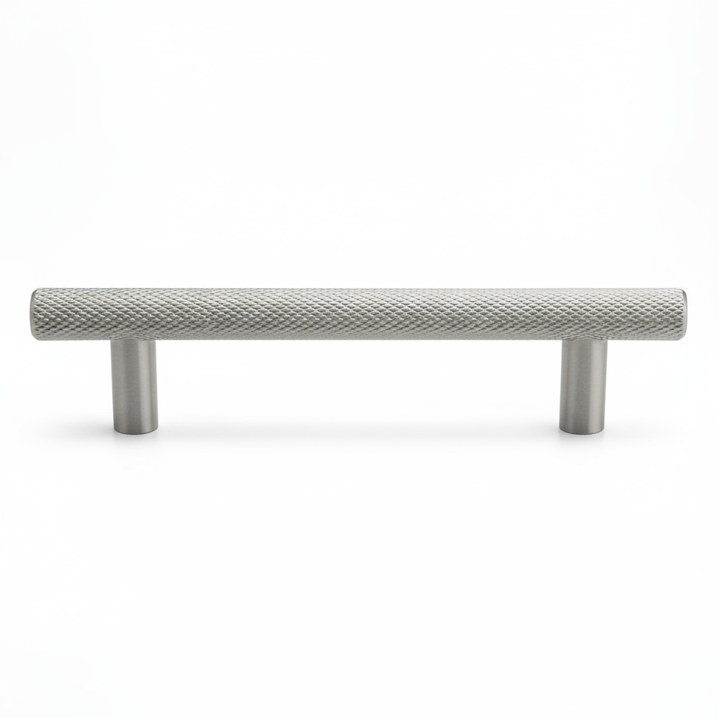 Silverline A5001 | Centers 3-3/4 in. Knurled Textured Bar Pulls in Anodized Aluminum