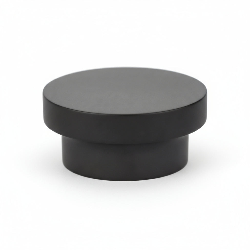 Silverline A5010K | Diameter 1-3/8 in. Contemporary Elegant Round Knob in Matte Black