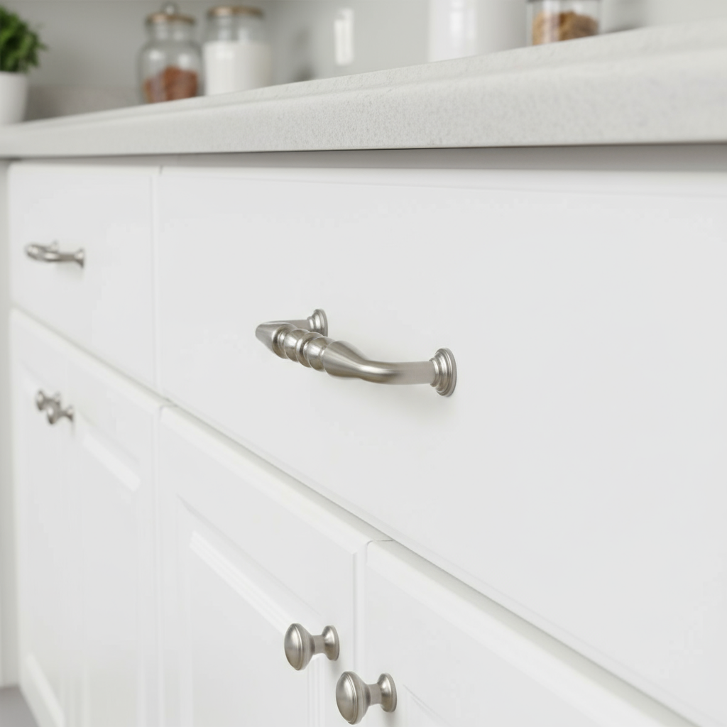 Silverline AP1212 | 3-3/4" Centers Furniture Arch Pulls in Satin Nickel