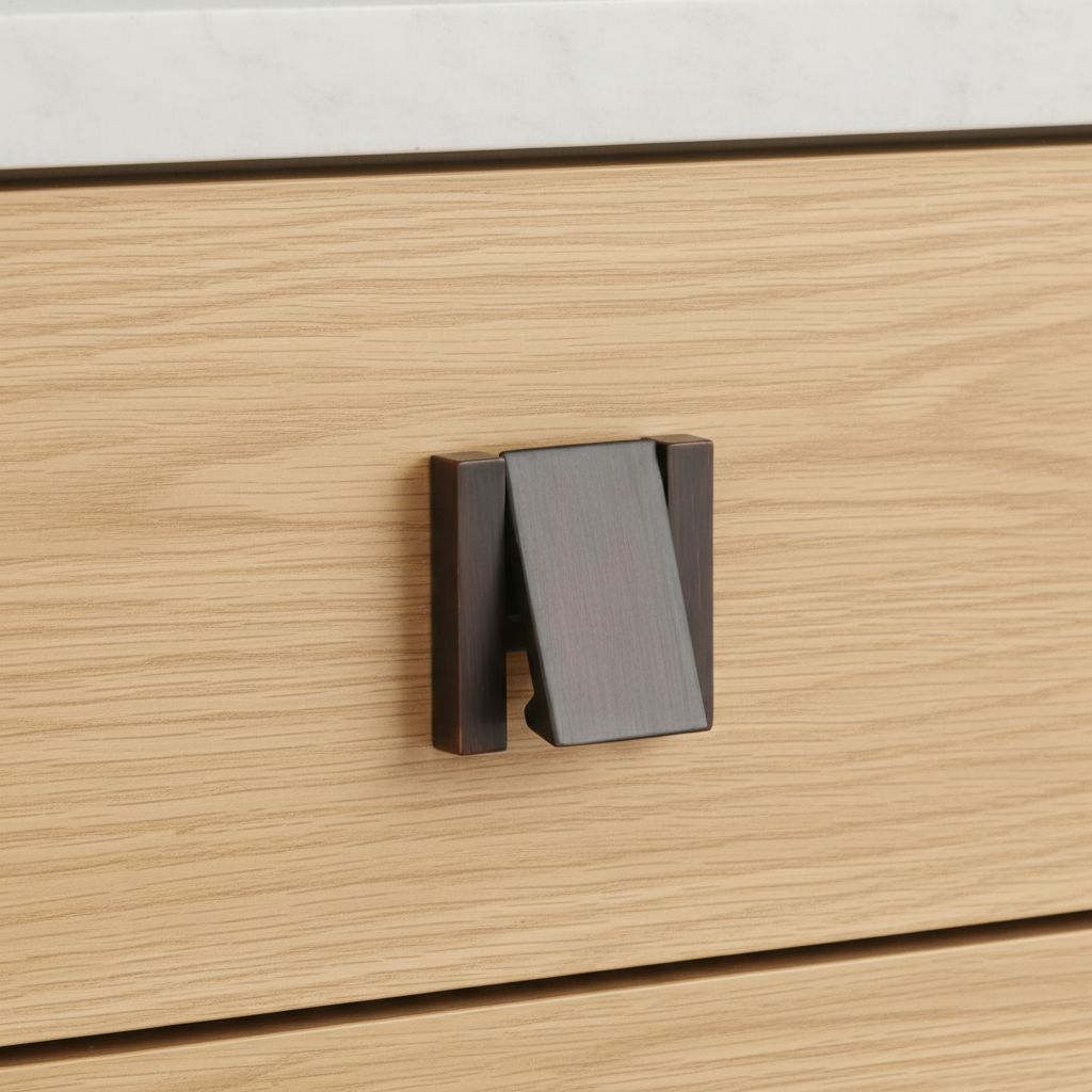 Silverline B2009 & B2010 | Contemporary Flush Finger Pulls Drop Pulls | Various Sizes & Finishes