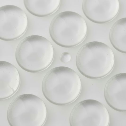 Silverline BP1015 | Diameter 7/16 in. Clear Adhesive Cabinet Door Bumpers (Bundle Options)