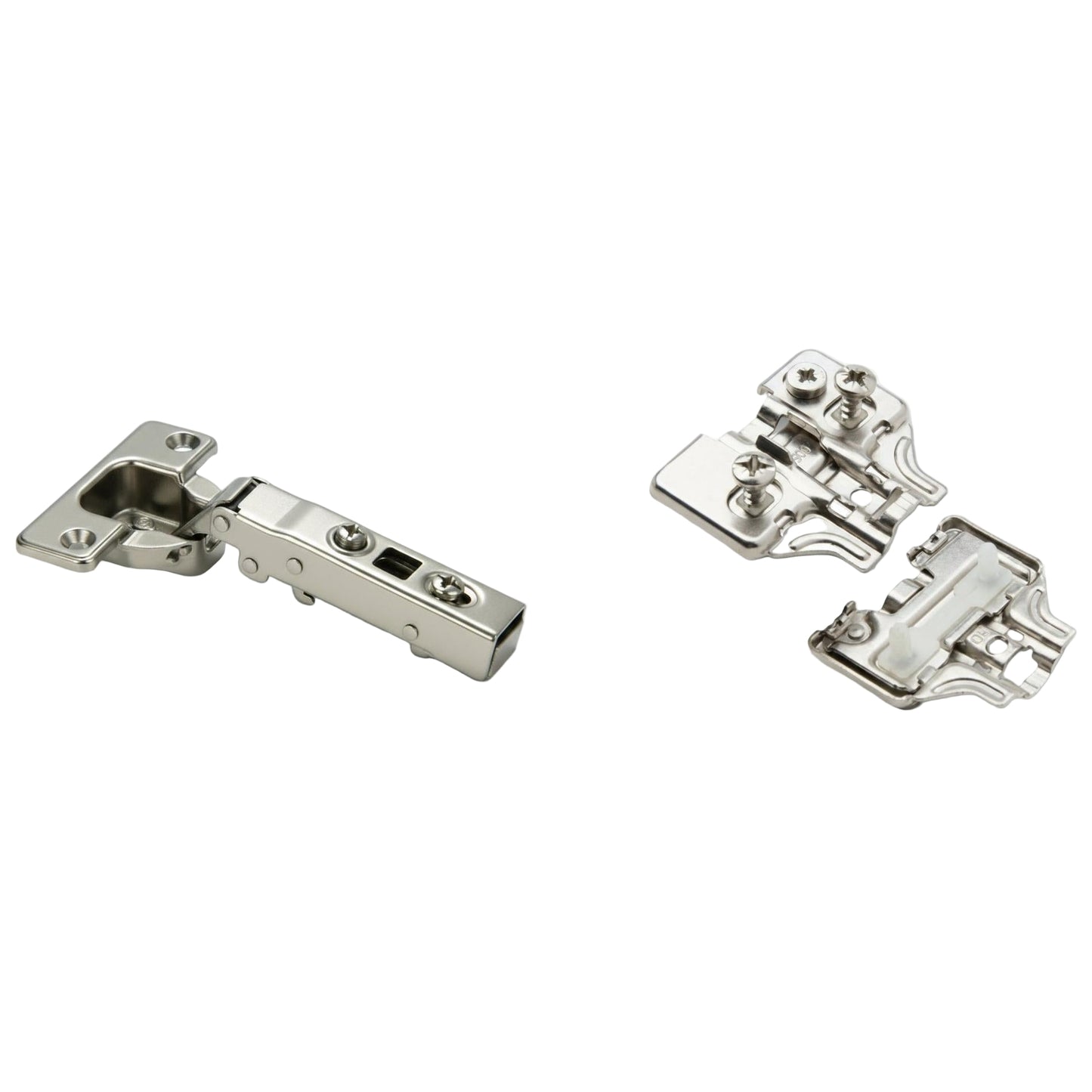 Silverline CHC35110F | 110° Opening Self-Close European Hinge Full Overlay for Frameless Cabinets (Set of 2)