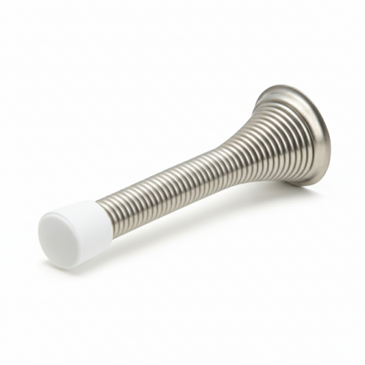 Silverline DC02S | 3 in. Spring Doorstop in Polished Chrome | Various Finishes (Set of 10)