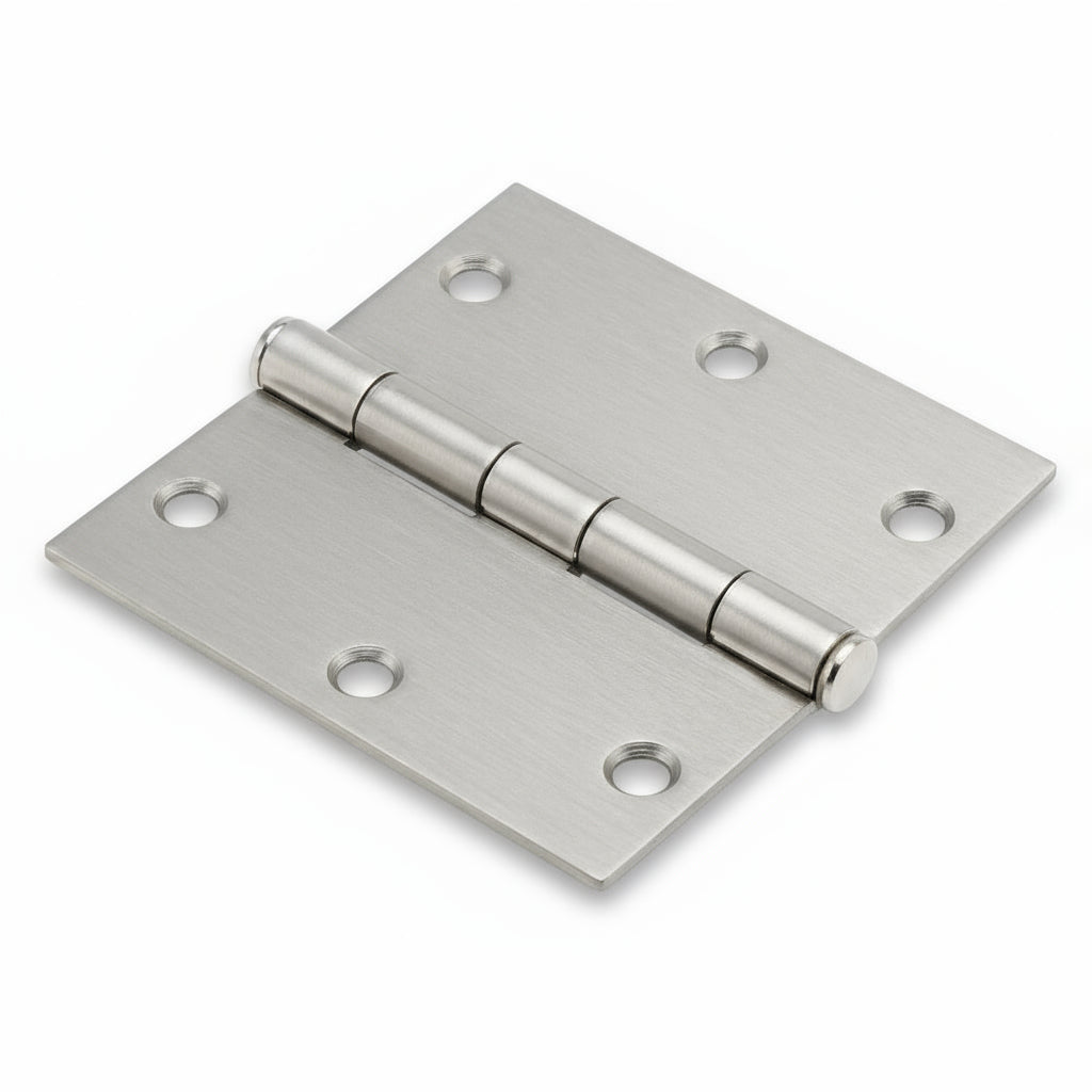 Silverline DH5002 | Square Radius Commercial Butt Door Hinge | Various Sizes (Set of 2)