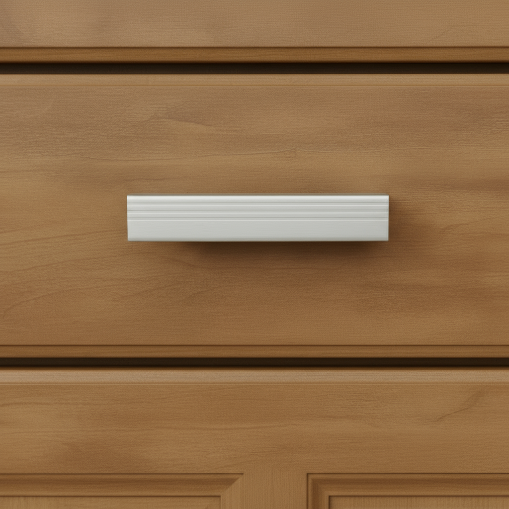 Silverline H1185 | Solid Aluminum Finger Pull in Anodized Aluminum | Various Sizes