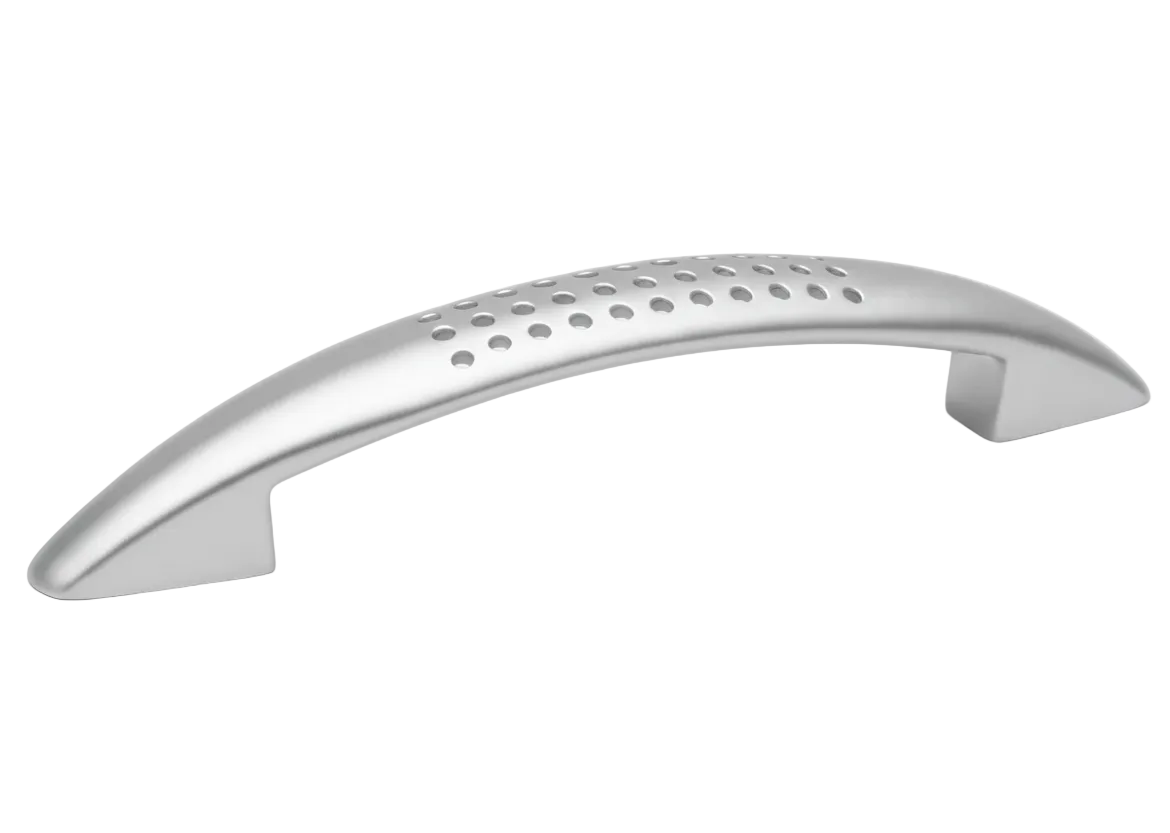 Silverline H2002 | Centers 3-3/4 in. Sleek Contemporary Arch Pull in Satin Chrome