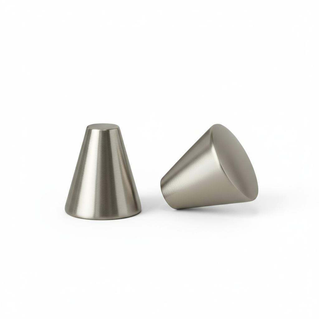 Silverline K2008 | Diameter 1" Elegant Contemporary Flat Cone Knob
