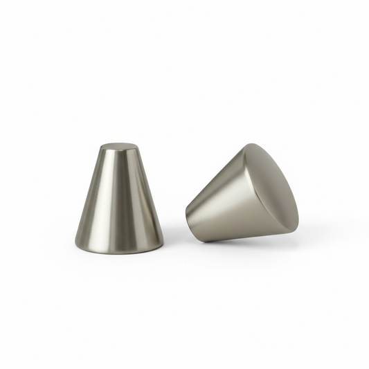 Silverline K2008 | Diameter 1" Elegant Contemporary Flat Cone Knob