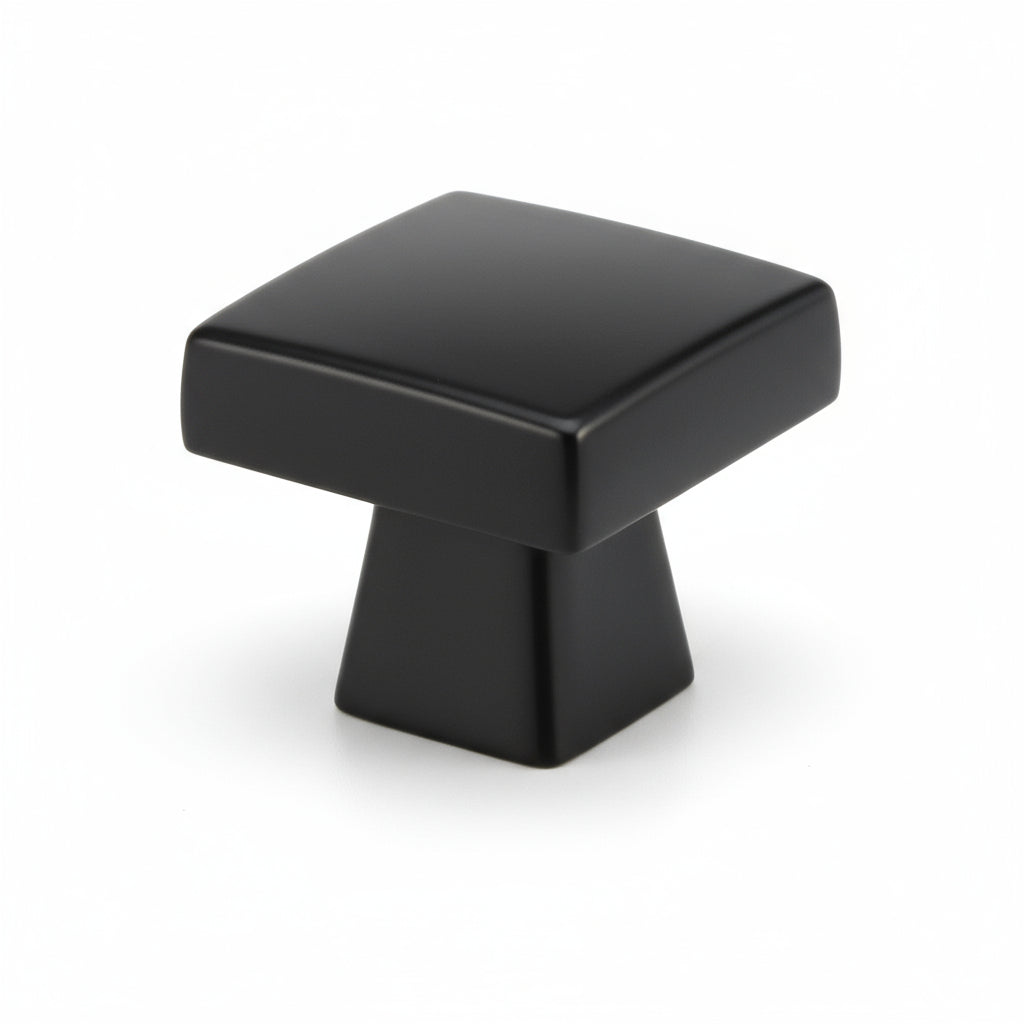 Silverline K2038 | 1-1/8 in. x 1-1/8 in. Contemporary Elegant Square Knob | Various Finishes
