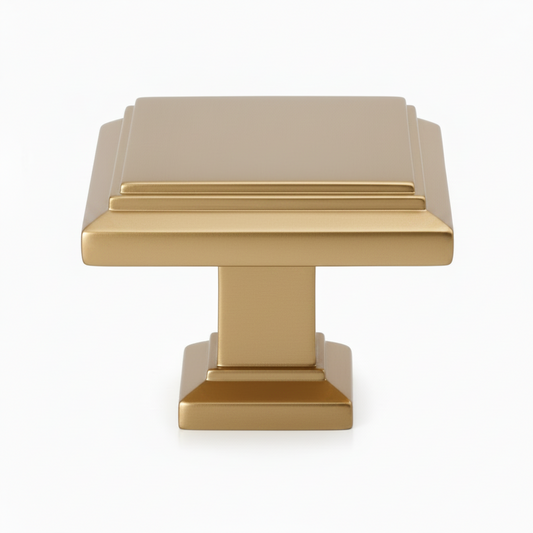 Silverline K2043 | 1-1/4 in. Contemporary Elegant Cabinet Knob | Honey Bronze