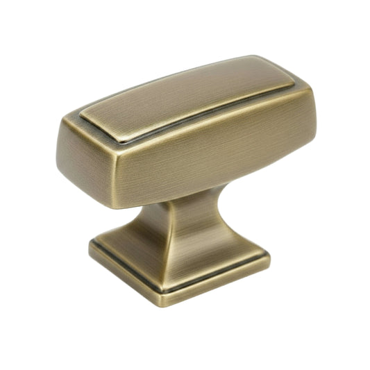 Silverline K2044 | 1-7/16 in. Long Contemporary Elegant Cabinet Knob in Champagne Bronze