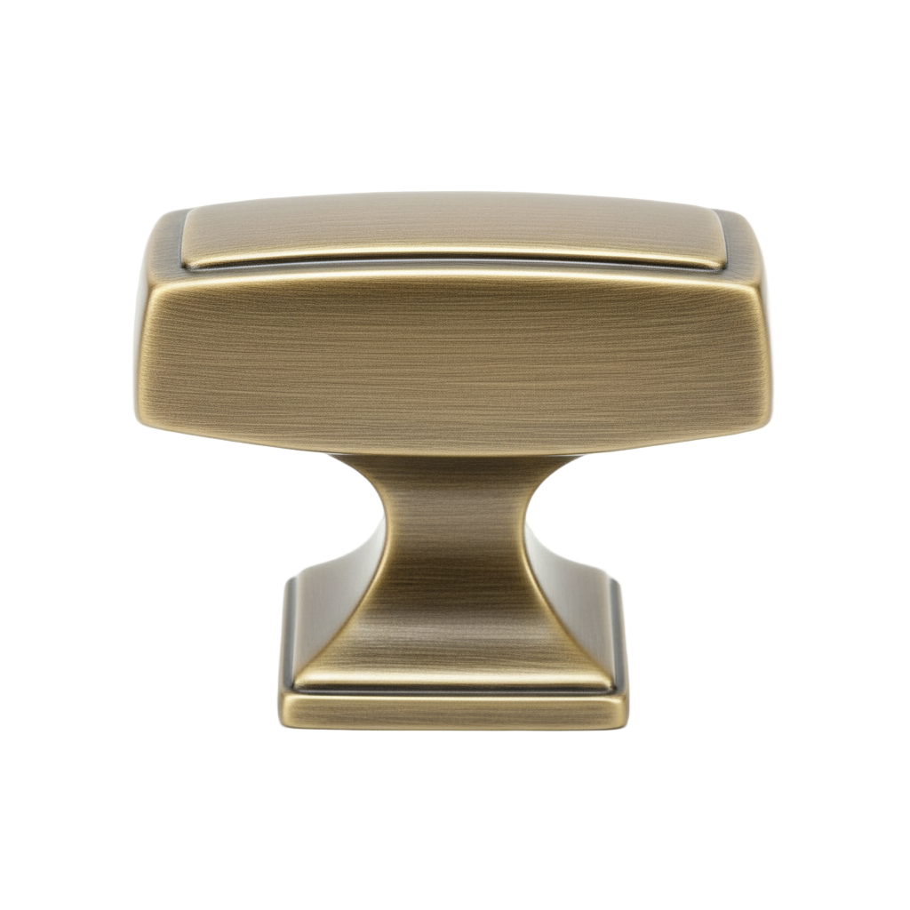 Silverline K2044 | 1-7/16 in. Long Contemporary Elegant Cabinet Knob in Champagne Bronze