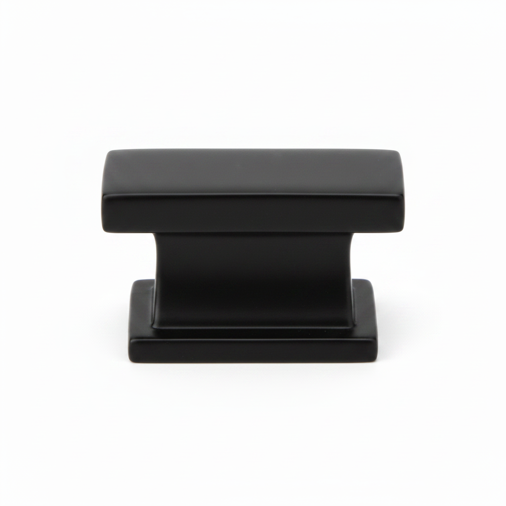Silverline K2070 | 1-7/16 in. Contemporary Elegant Cabinet Knob | Matte Black