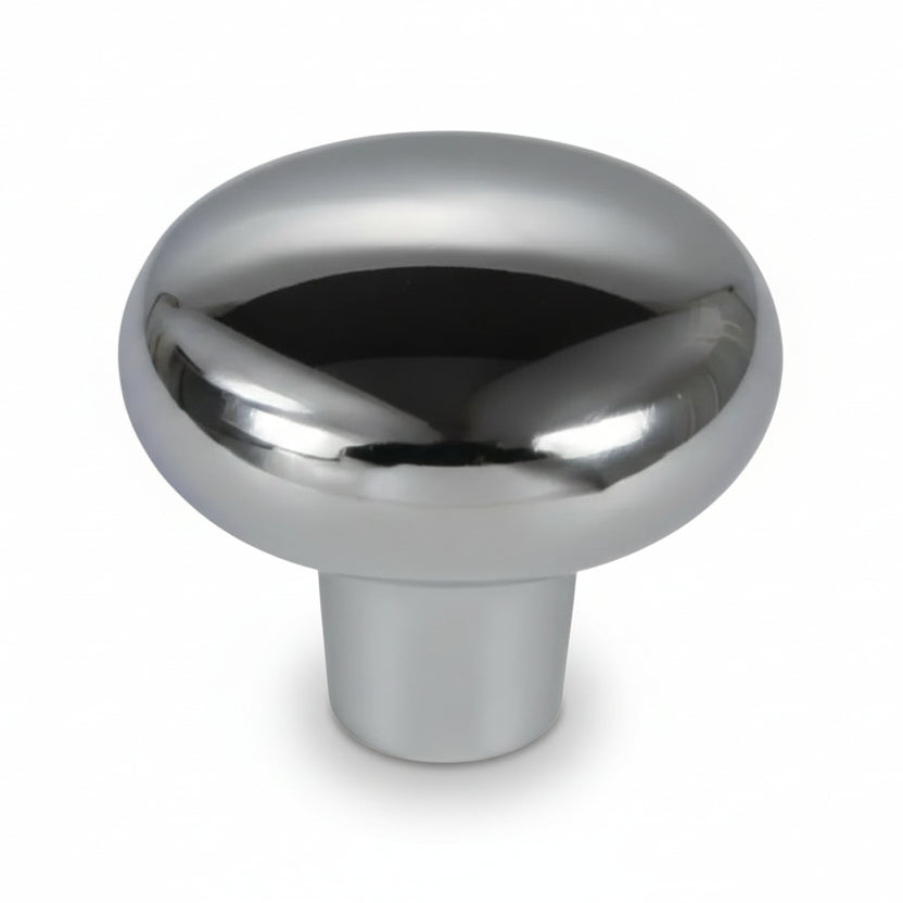 Silverline K2207 | Diameter 1-1/8 in. Contemporary Round Cabinet Knob in Polished Chrome