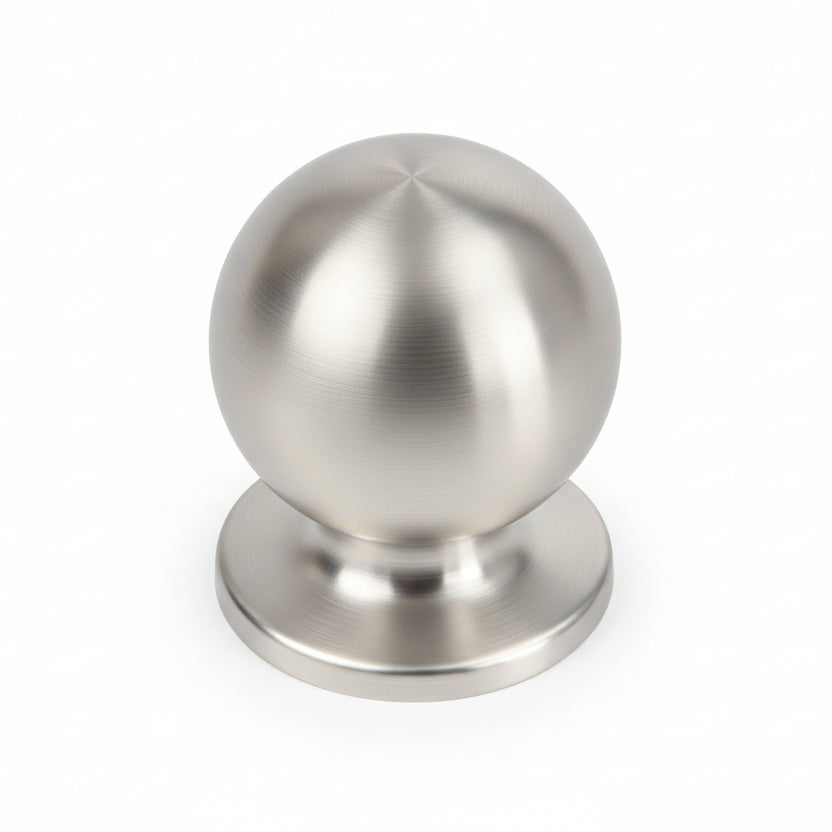 Silverline K2213 | Diameter 13/16 in. Contemporary Round Cabinet Knob in Satin Nickel