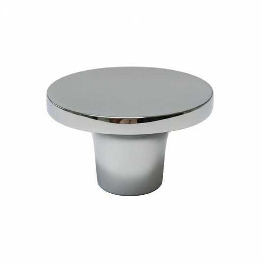 Silverline K2285 | Diameter 1 in. Contemporary Round Flat Surface Cabinet Knob in Polished Chrome