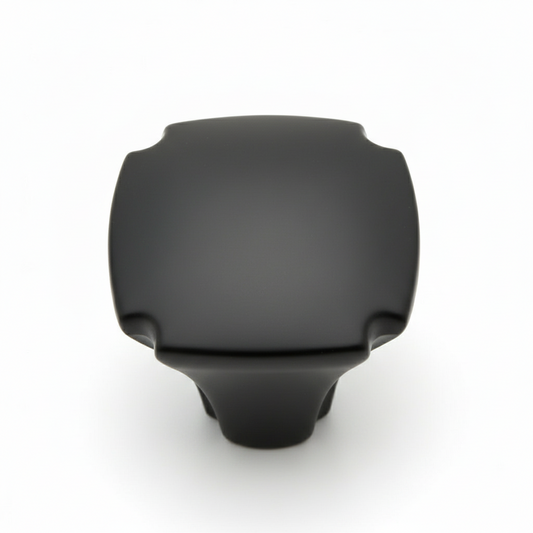 Silverline K4032 | 1-1/8 in. Contemporary Elegant Cabinet Knob in Matte Black