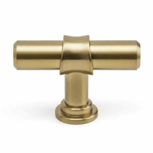Silverline K5201 | 1-13/16 in. Long Contemporary Elegant Cabinet Knob in Honey Bronze