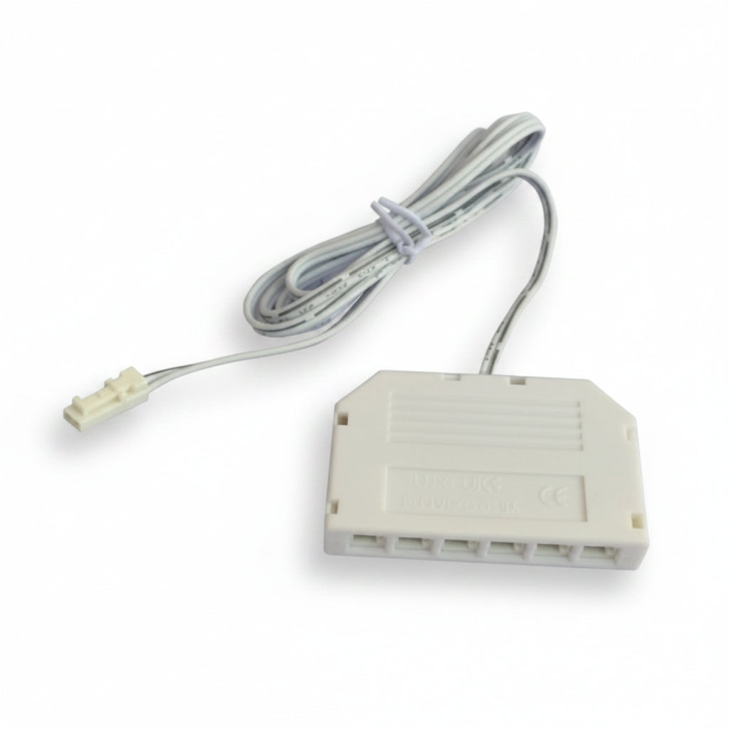 6-Port LED Distributor | 3.3 ft Distribution Cable | Low-Voltage Cabinet Lighting Splitter