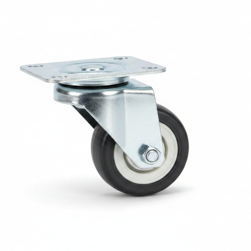 Silverline M0017 | 2" Heavy-Duty Zinc-Plated Swivel Plate Casters (Set of 4)