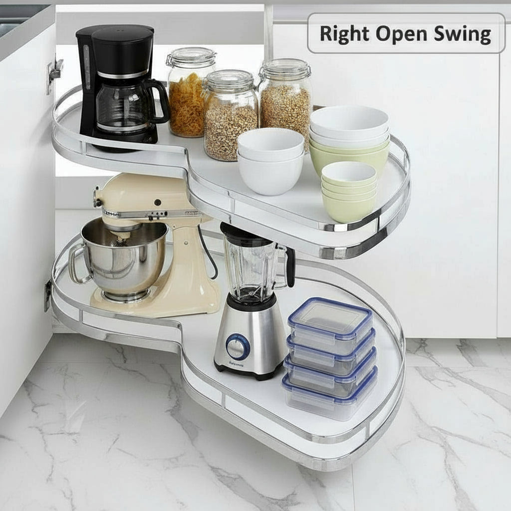 Silverline MC9668 | Swing Out Magic Corners Two-Tier Solid Bottom Blind Corner Optimizer