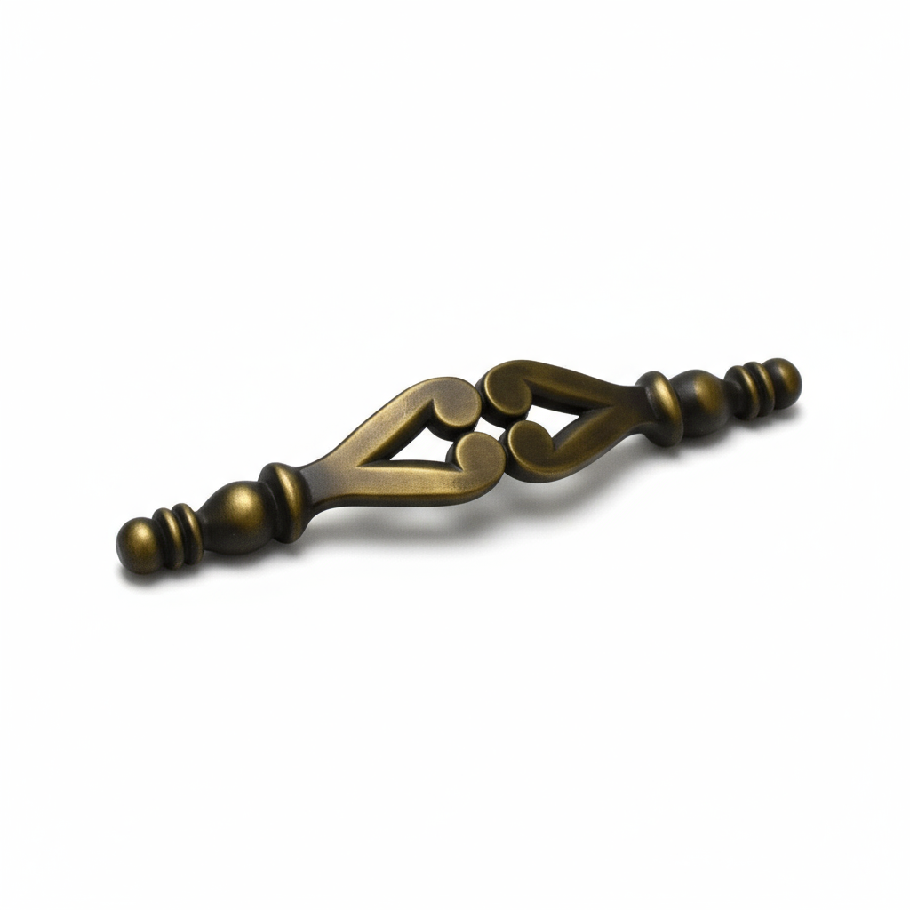 Silverline P2015 | Centers 3 in. Retro Traditional Botanical Arch Pull in Antique English