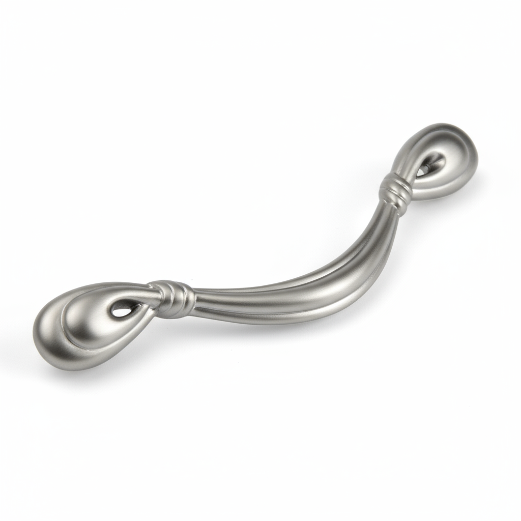 Silverline P2016 | Centers 3-3/4 in. Contemporary Fancy Arche Pull in Dark Chrome