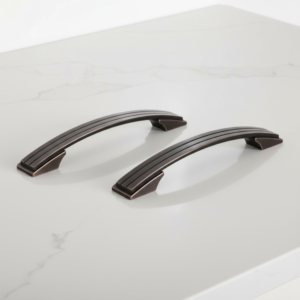 Silverline P2027 | Centers 5-1/16 in. Contemporary Arch Pull in Oil Rubbed Bronze