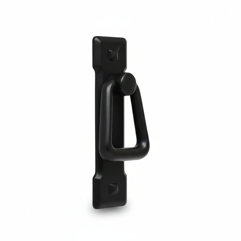 Silverline P2049 | Centers 2-1/2 in. Mission Bail Pull Knocker Style in Matte Black