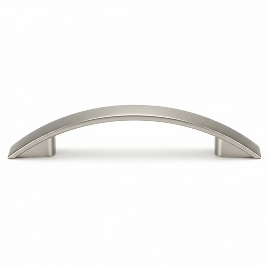 Silverline P2063 | Centers 3-3/4 in. Sleek Contemporary Arch Pull in Satin Nickel