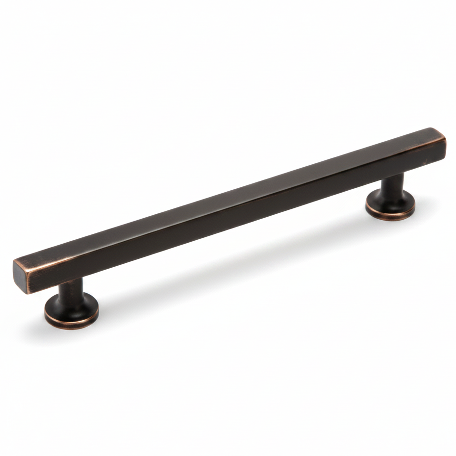 Silverline P2068 | Block Essentials Cabinet Bar Pulls | Satin Nickel/ Matte Black/ Polished Chrome/ Champagne Bronze/ Oil Rubbed Bronze