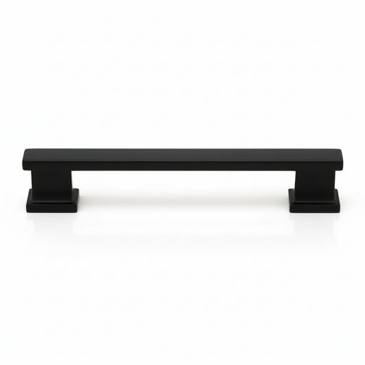Silverline P2070 | Centers 5-1/16 in. Contemporary Solid Bar Pulls in Matte Black