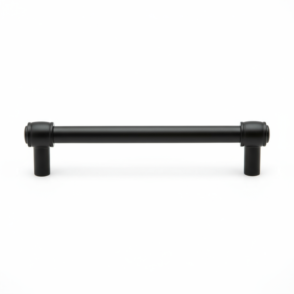 Silverline P2088 | Centers 6-5/16 in. Contemporary Solid Bar Pulls in Matte Black
