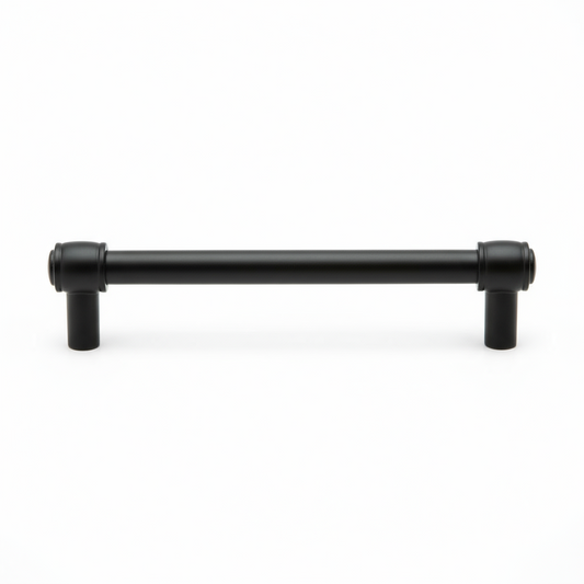 Silverline P2088 | Centers 6-5/16 in. Contemporary Solid Bar Pulls in Matte Black