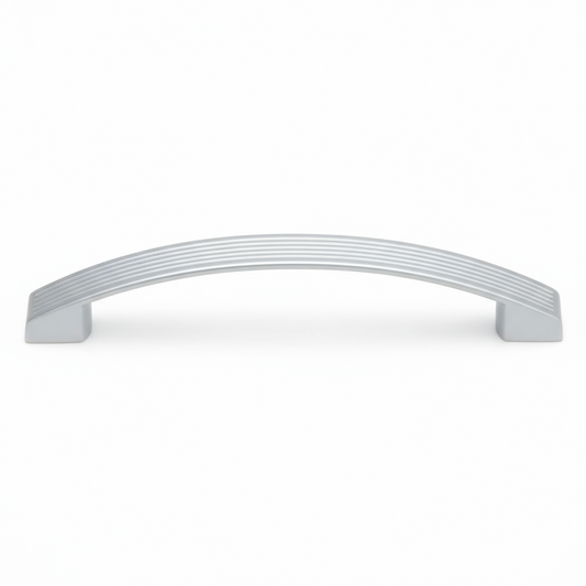 Silverline P2531 | Centers 5-1/16 in. Cabinet Arch Pulls Furniture Pulls in Matte Silver