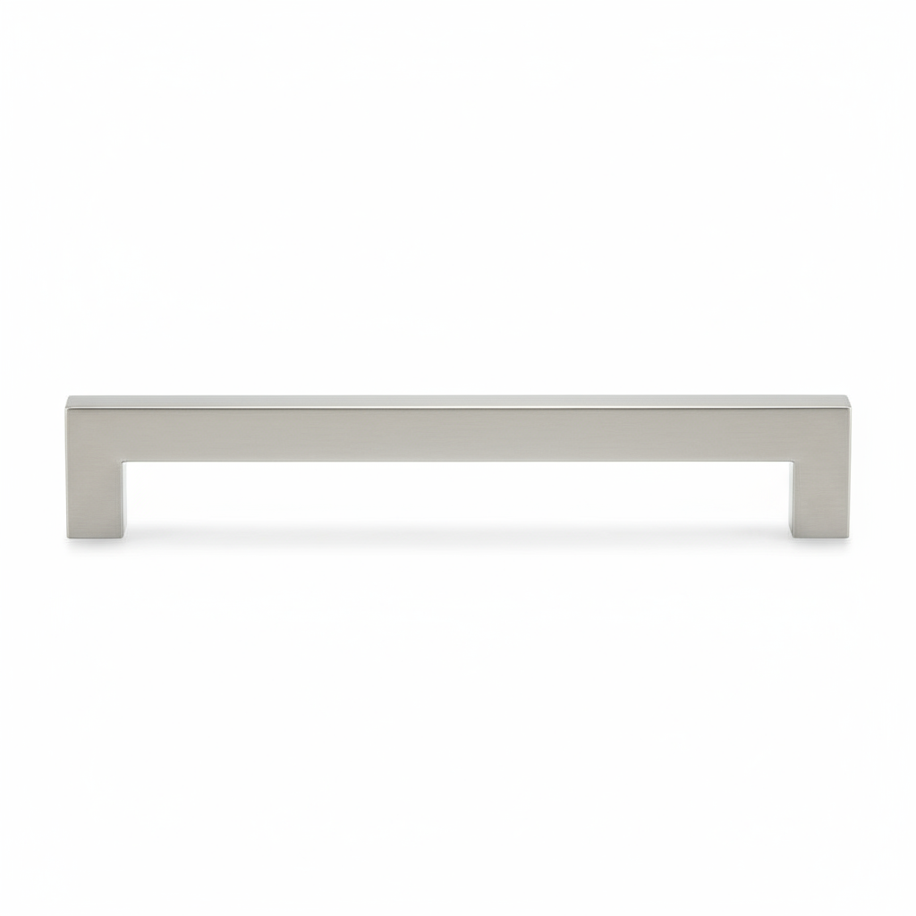 Silverline P6014 | 9/16 in. x 9/16 in. Stainless Steel Square Bar Pull in Satin Nickel | Various Sizes