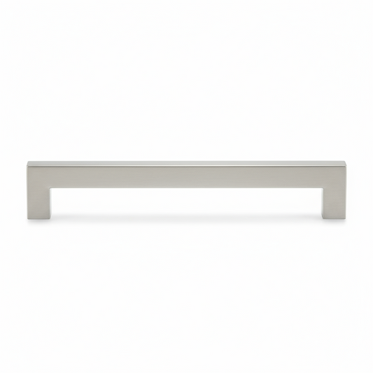 Silverline P6014 | 9/16 in. x 9/16 in. Stainless Steel Square Bar Pull in Satin Nickel | Various Sizes