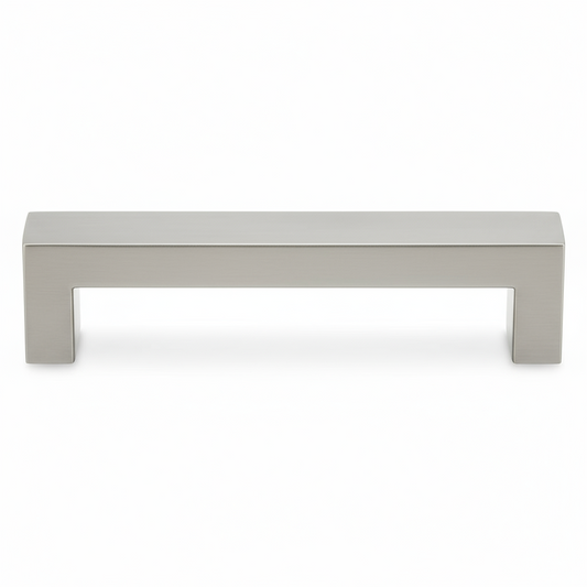 Silverline P6016 | Centers 6-5/16 in. Stainless Steel Square Bar Pull in Satin Nickel
