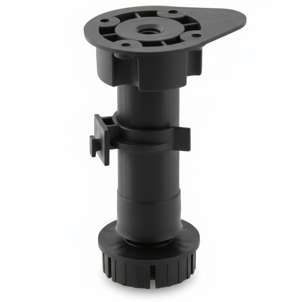 Silverline PKL002 | Diameter 1-3/16 in. Adjustable Plastic Furniture Leg Extensions with Clips (Set of 4)