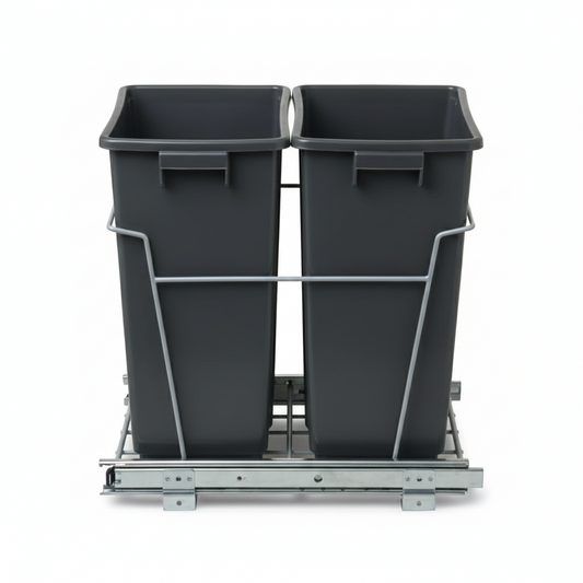 Silverline POBD040 | Side-Mount Double Bin Trash Pullout Systems for B15 Cabinets