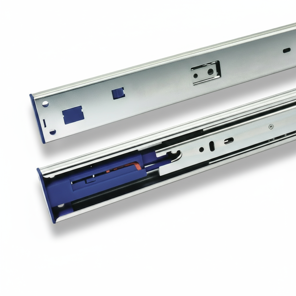 Silverline POFBS46s | Push-to-Open Side Mount Ball Bearing Drawer Slide (10 Pairs)