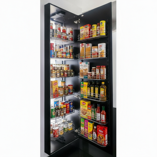 Silverline PUS68518 | Soft Close Six-Tier Adjustable Pantry Pullout Organizer