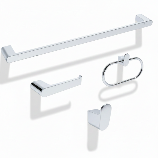 BuildIt Rey Collection | Stainless Steel 304 Bathroom Accessories | Satin Nickel / Polished Chrome
