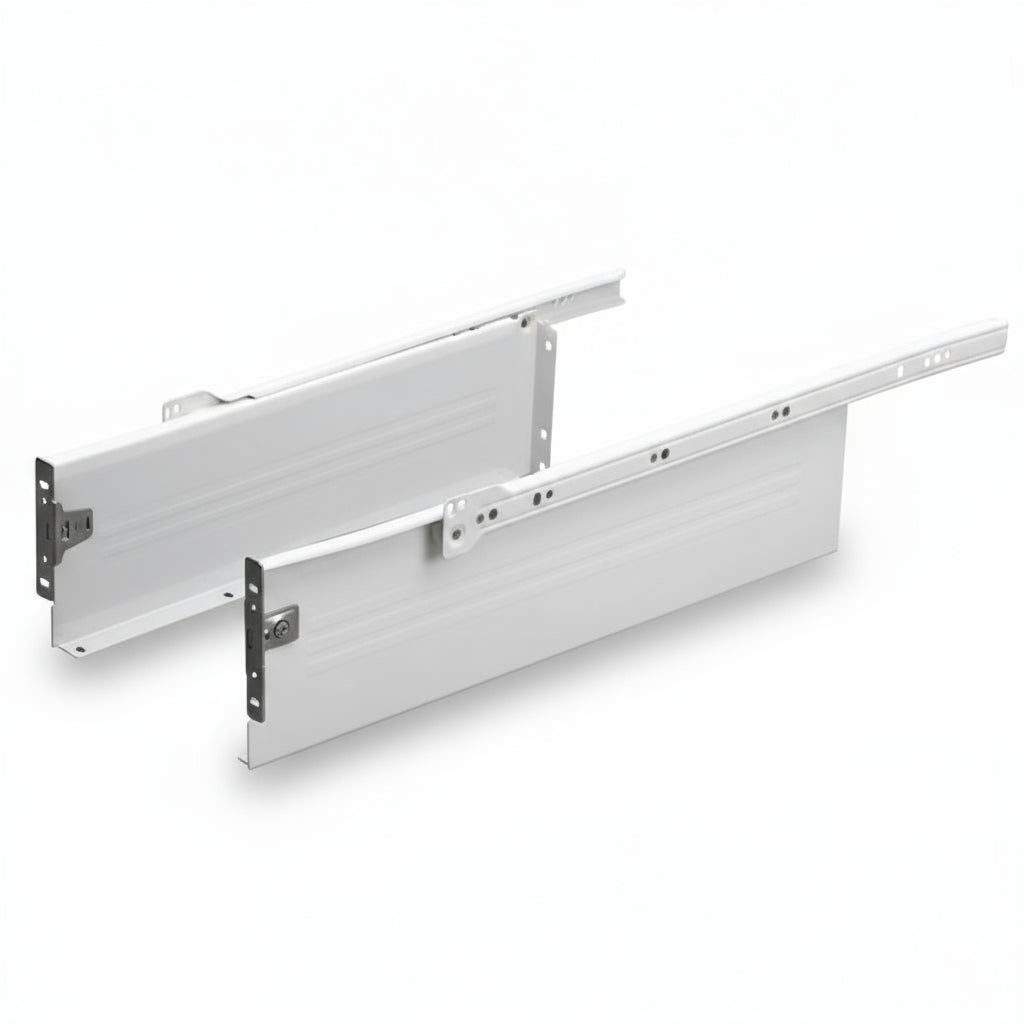 Silverline SD0s | Self-Close White Steel Drawer System (10 Sets)