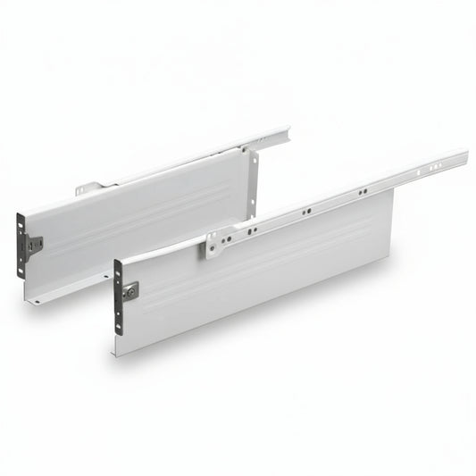Silverline SD0s | Self-Close White Steel Drawer System (10 Sets)
