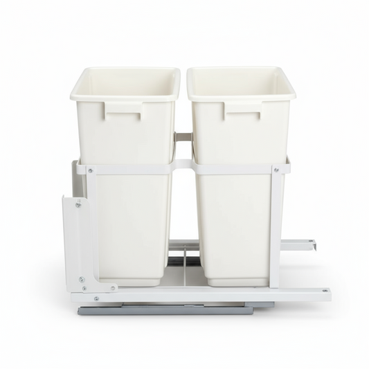 Silverline SPOBD020U | Undermount Double Bin Trash Pullout Systems for B18 Cabinets